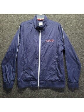 Izod Golf Men's Sz M Full Zip Navy Jacket Windbreaker